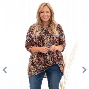 Chic Soul Make It Quick Tunic, Olive 1X